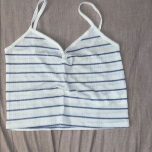 Cute white and blue top